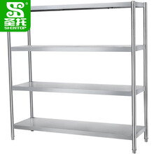 圣托（Shentop）酒店饭店厨房储物架 不锈钢平板仓库货架 多功能四层工程收纳架 STTA-HB15D