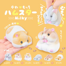 mojmoj捏捏乐 现货YELL日本正版植绒仓鼠公仔捏捏乐玩具扭蛋减压软萌摆件mojmoj 随机1个扭蛋。多拍不重复，整套拍6个