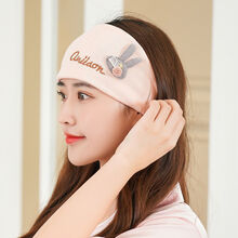 月子帽夏季薄款时尚女透气头巾产后产妇用品春秋冬季孕妇帽子 新款布标兔头巾粉色