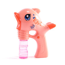 爱婴乐 儿童泡泡枪玩具男孩女孩网红同款自动吹泡泡 海豚音乐泡泡枪【粉色】