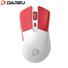 达尔优(dareu)A918 鼠标 无线鼠标 蓝牙鼠标 双模鼠标 游戏鼠标 电竞鼠标 2.4G/蓝牙 16000DPI 白红色