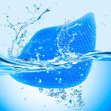 禾沐舟 汽车坐垫夏季 椅子凉垫办公室美臀凝胶座垫四季通用鸡蛋单片坐垫学生透气座椅垫 凝胶坐垫双面款 双面凝胶坐垫【赠布套】