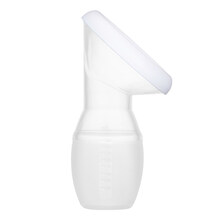 美康臣集奶器静音手动式吸奶吸乳器母乳收集接奶神器硅胶大吸力漏奶挤奶 白色-集奶器