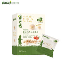 贝爱其味（bittiko）草莓味 婴幼儿辅食 开心零食 小馒头 90g