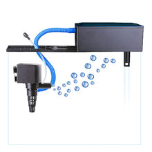 HIDOM 鱼缸过滤器 三合一 低噪外置上滤 潜水泵增氧泵 水族箱上过滤器 循环吸便器 造浪泵抽水泵 4.8W水泵+过滤盒(适用60-70鱼缸)