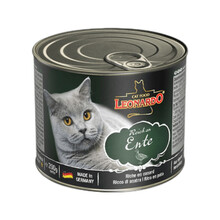 德国进口小李子LEONARDO莱昂纳多主食猫罐头无谷鲜肉罐头幼猫湿粮成猫 鸭肉猫罐200g