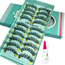 贝玲娜（BALYNA） 假睫毛套装浓密自然纤长眼睫毛棉线梗自然交叉眼尾拉长平替 H92假睫毛(二盒)+胶水