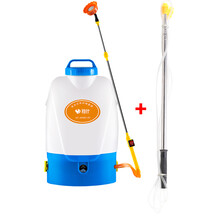 洵叶 电动喷雾器农用高压打药机锂电池充电背负式消毒机器大功率 装40斤水锂电8AH赠3.6米伸缩杆可喷6米高