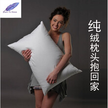 白鹅绒枕头 出口五星级酒店100支90%大朵吊吊枕芯单人枕 高枕