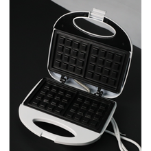 多功能三明治机华夫饼机家用三文治机烤面包吐司早餐机双面煎蛋机 浅灰色