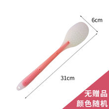 拍痧板硅胶软经络养生拍痧掌全身捶背器拍打棒拍痧棒敲后背按摩锤 标准老款31cm【无图  颜色随机】