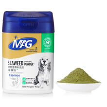 MAG 狗狗海藻粉400g 黑鼻头增黑卵磷脂护肤美毛爆毛金毛泰迪天然宠物营养补充剂 犬用海藻粉400g
