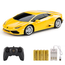 星辉RASTAR兰博基尼SVJ小型遥控汽车模型跑车仿真电动玩具赛车儿童男孩礼物 LP610黄色-18厘米（充电电池+USB充电器）