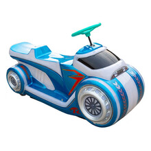 酷比儿童双人碰碰车广场电瓶车彩灯玩具车户外公园亲子电动碰碰车游乐设备玩具 摩托车
