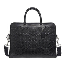 COACH蔻驰男包奢侈品男士新款公文包单肩包手提包斜挎包商务电脑包 73419黑色