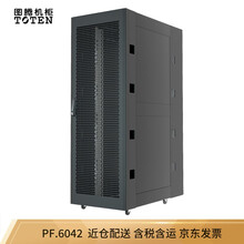 图腾（TOTEN）PF.6042 网络机柜 服务器机柜  19英寸标准机柜 前单开后双开网孔门 内嵌式侧门