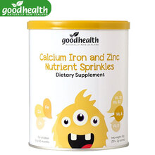 新西兰原装进口goodhealth好健康钙铁锌营养包6-60个月婴幼儿宝宝儿童辅食营养补充品含维生素 30袋/罐×1罐装（共30小袋）