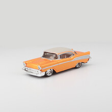 美驰图迷你儿童玩具拼装玩具套装法拉利兰博基尼合金模型车 1957年雪佛兰专业 美式赛車