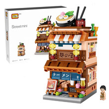 LOZ俐智小颗粒积木新品第9季商业街景便利商店积木模型成人拼装礼品男女孩玩具生日礼物 1654拉面食堂
