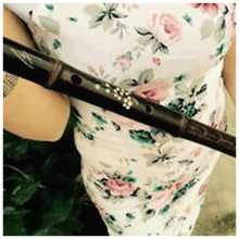 横笛竹笛初学专用笛初学学生儿童笛子乐器COSPLAY舞蹈道具 紫竹横笛