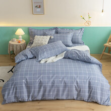 【被套一条】单人1.5*2米  雅漫婷家纺  被套家纺 被套单件 双人被罩宿舍家用被套单人被套香 灰格被套【1.5米X2米】