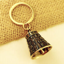 般若菠萝蜜多心经六字真言纯铜铃铛汽车钥匙扣挂件古风编织绳吊坠 心经铃铛+圈