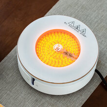 弘龙 猫眼电陶炉煮茶器小型烧水茶炉玻璃煮茶壶套装家用 猫眼电陶炉HD-S18B(白)