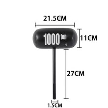 卡通大号充气锤子玩具儿童节日亲子互动千吨锤惩罚道具 小号黑色充气锤 单个