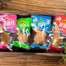 严选好物鱿鱼仔墨鱼仔海兔零食带籽鱿鱼须香麻辣爆头即食新鲜海鲜熟食 4种口味500g【】