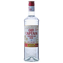 加勒海老船长洋酒进口OLD CAPTAIN 加勒海老船长白朗姆酒40度 700mL