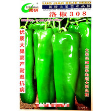 洛椒308辣椒种子超大果高产耐湿抗病农家大棚秋冬播种精选种 洛椒308原装7克约1000粒