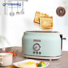 德国 grossag 复古烤面包机2片式 多士炉 三文治吐司机不锈钢家用GKY-800 戈尔韦绿