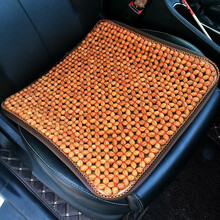 天然野生桃核汽车坐垫夏季凉垫按摩养生单片夏天桃胡山核桃座椅垫 野生桃核 皮边防滑款 防滑一体