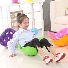 四秉鹏 感统训练器材家用幼儿园早教平衡乌龟背壳转盘道具旋转盆儿童玩具 绿色