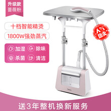美的（Midea）挂烫机家用蒸汽小型电熨斗烫衣服熨烫机立式商用服装店熨衣服 平烫挂烫二合一 粉色