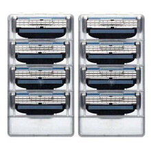 适用于吉列风速3层刀片通用吉列锋速3剃须刀手动刮胡刀头男胡子刮 8刀片【无刀架】