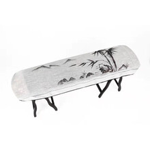 京炫（JINGXUAN)古筝罩防尘罩琴罩手绘中国风古筝盖布高端古典遮尘布防尘布通用款 米白竹子135通用款