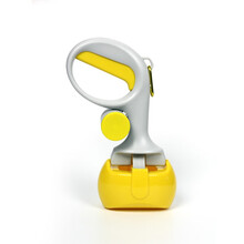 宠百思 宠物狗拾便器狗狗夹便外出便携狗屎夹铲屎器拣屎器用品 黄色