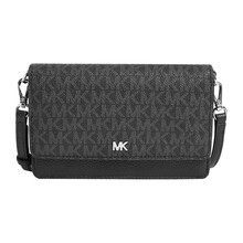 迈克·科尔斯 MICHAEL KORS MOTT系列 女士小号单肩斜挎包黑色老花印花配皮 32T9SF5C0L BLK BLK