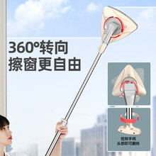 洛滑 擦玻璃器擦窗家用双面擦高楼双层搽刮窗户器清洁清洗工具强磁 可调加强磁S-手持款5-28mm-单双层通用