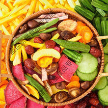 果蔬干果蔬脆片混合蔬菜干什锦果蔬秋葵脆小孩的零食 【20至22种果蔬脆】1斤