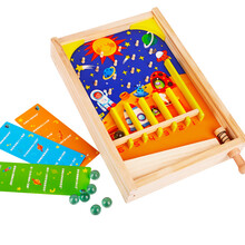 木丸子创意掌中弹珠盘大号儿童桌面游戏弹射木制玩具迷宫亲子礼物2-8岁