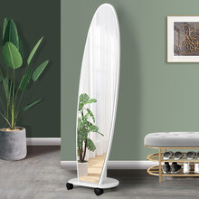 华恺之星 穿衣镜子全身镜落地旋转试衣镜 HK8013白色