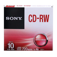 索尼刻录盘 SONY空白光盘 索尼 DVD-R 50片桶装刻录光盘 桶装 Sony CD 独立盒装可擦写10片