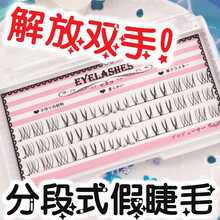 乐哉美妆假睫毛女自然仿真睫毛嫁接睫毛贴眼睫毛超自然单簇上c03