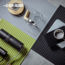 MHW-3BOMBER轰炸机粉锤垫 吧台垫压粉垫 咖啡机手柄防滑硅胶垫 灰色