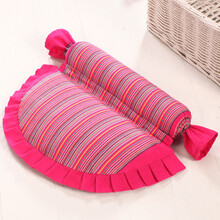 颈椎枕头修复颈椎专用荞麦枕护颈枕单人脊椎矫正病人保健枕芯 玫红色