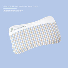 儿童枕头6岁以上宝宝5枕套四季通用3纯棉4吸汗62×32婴儿全棉 小米【蓝色苎麻外枕套】1个-36*23cm