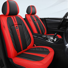 2020款捷达VS7 1.4T自动进取型汽车坐垫全包全皮专用座套四季座垫 激情红标准版
