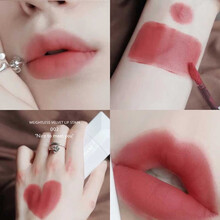 【第二支10元~】赵露思同款名片唇釉丝绒雾面哑光唇彩卡片口红持久温柔显白唇蜜滋润保湿不易沾杯掉色唇釉 08#柿子色